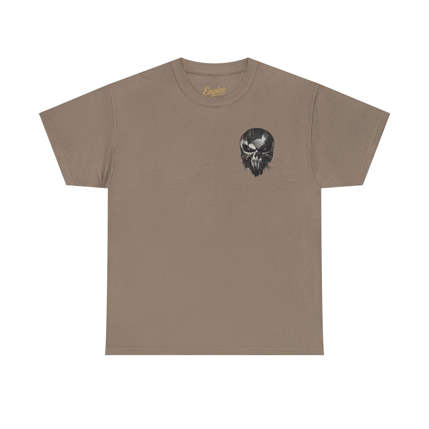 Punisher Graphic Tee — Skull Logo Front & The Punisher Portrait Back