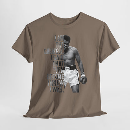 Boxing Champion Quote Tee — "I Am The Greatest" Graphic T‑Shirt
