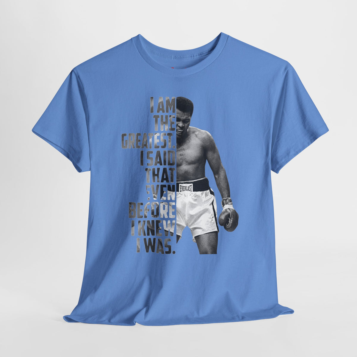 Boxing Champion Quote Tee — "I Am The Greatest" Graphic T‑Shirt