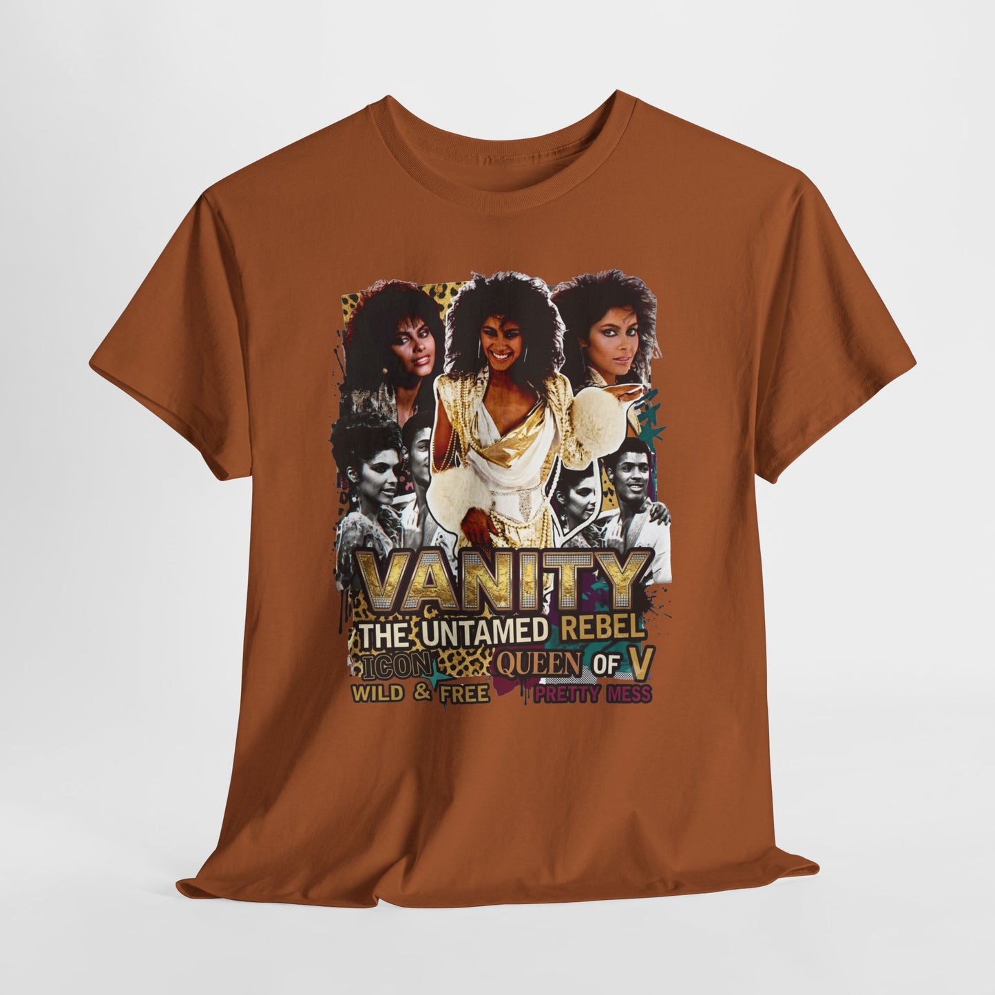 "Vanity The Untamed Rebel" Vintage Portrait T-Shirt