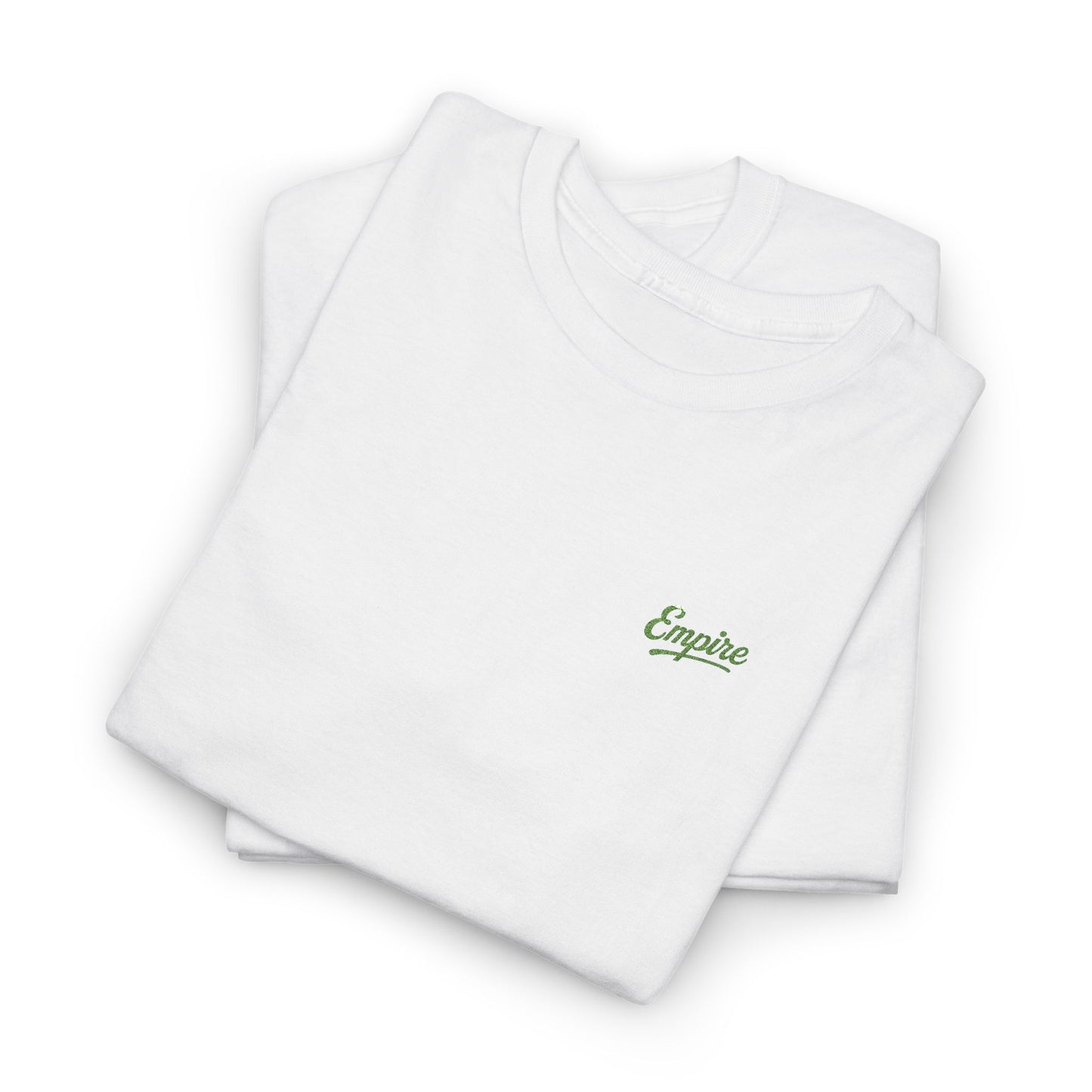 Signature Embroidered Empire Green Chest Logo T-Shirt