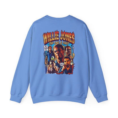 Willie Jones Graphic Crewneck Sweatshirt — Retro Soul Portrait Pullover