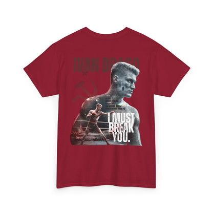 Ivan Drago Boxing Tee — "I Must Break You" Rocky Tribute T-Shirt