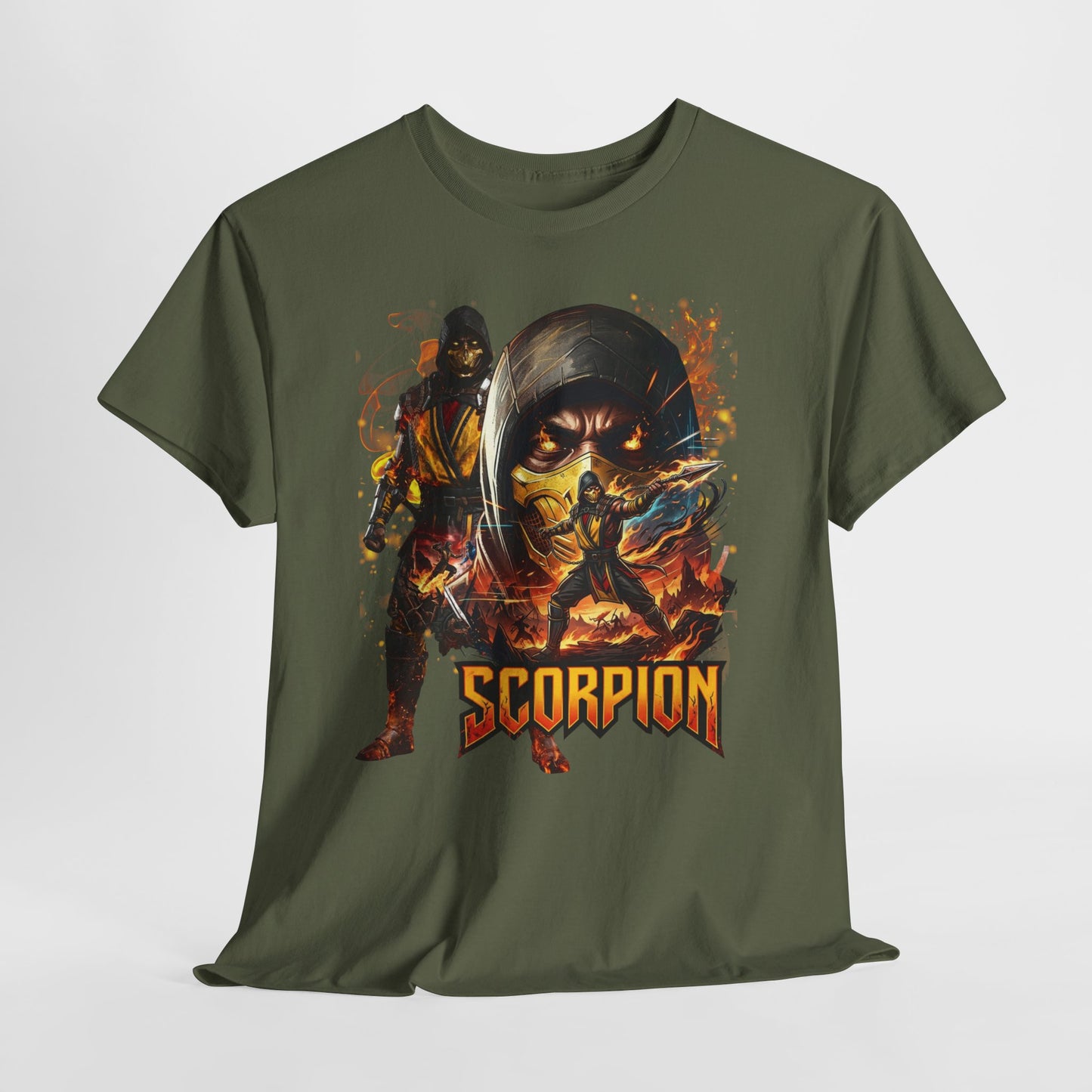 Scorpion Video Game Tee - Retro Fighter Graphic Shirt