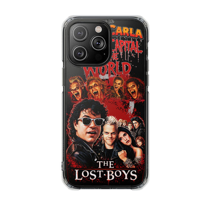 The Lost Boys Clear Magnetic Phone Case – Retro Vampire Movie Collage