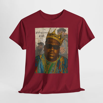 Retro Biggie Smalls Hip-Hop Icon Unisex Heavy Cotton Tee