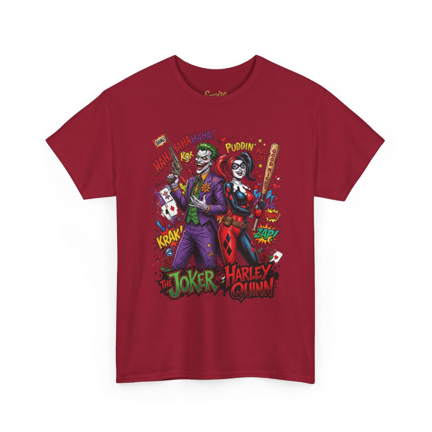 Graphic Tee — Joker & Harley Comic Art T-Shirt