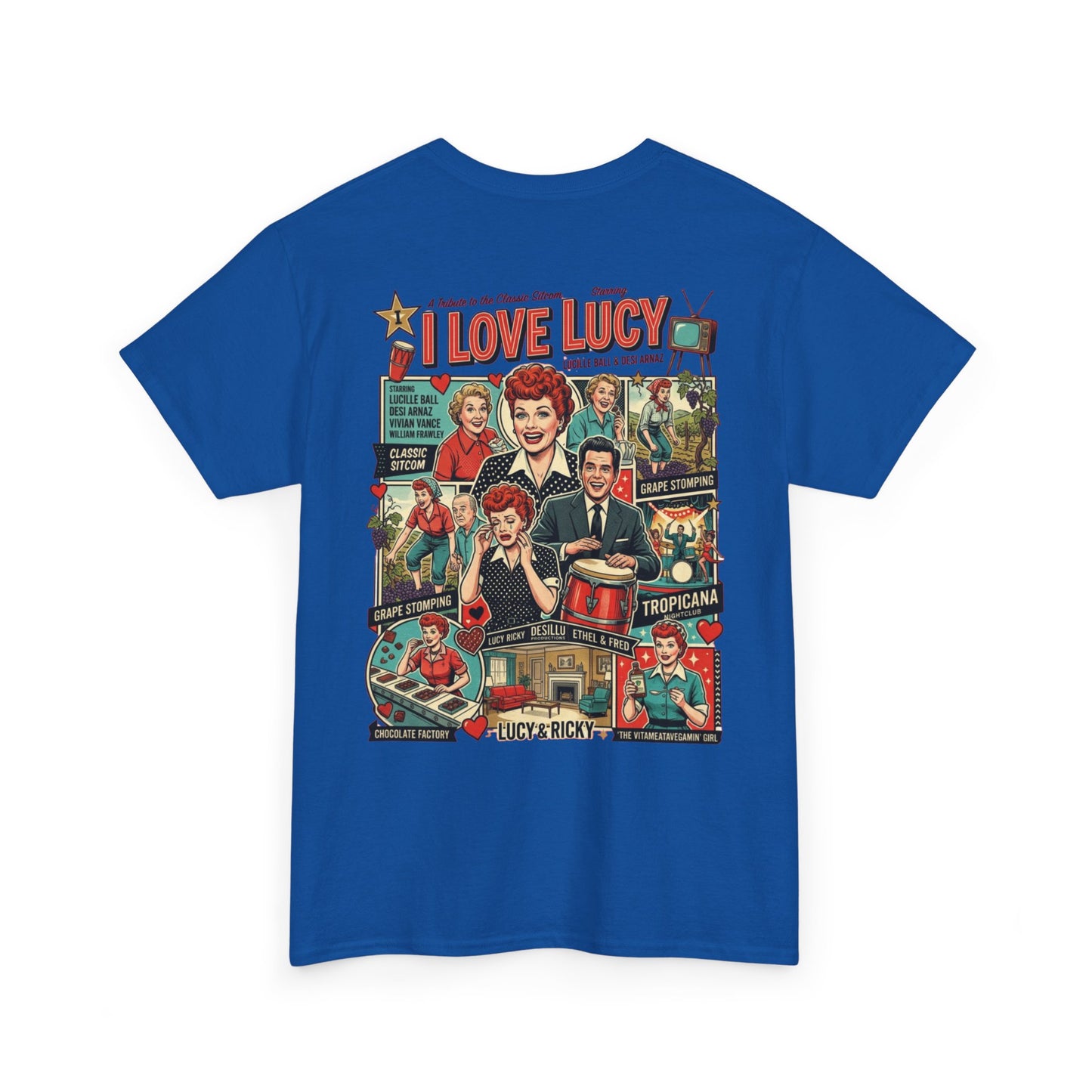 I Love Lucy Retro Collage T-Shirt