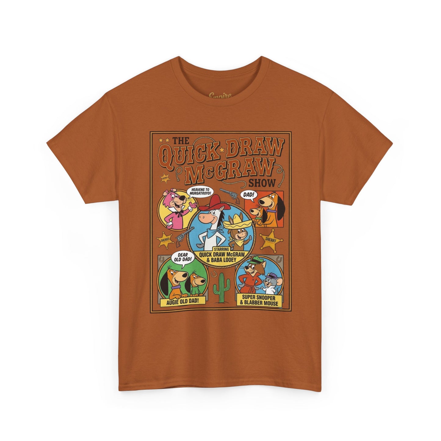 Quick Draw McGraw Retro Cartoon T‑Shirt