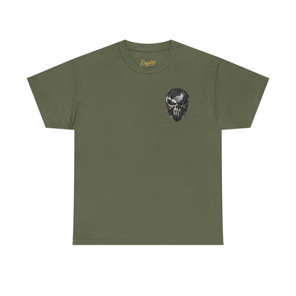 Punisher Graphic Tee — Skull Logo Front & The Punisher Portrait Back