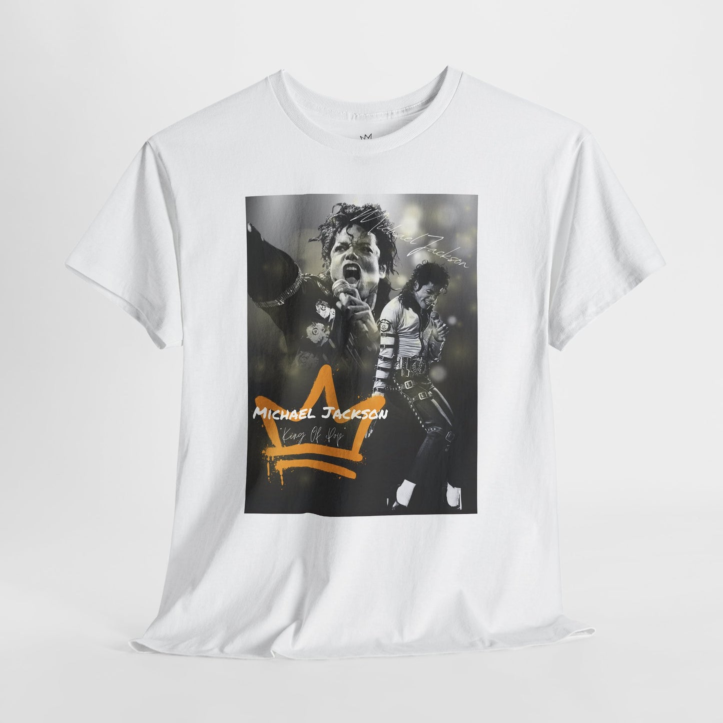 Michael Jackson Graphic Unisex Heavy Cotton Tee - Vintage Style Music Apparel