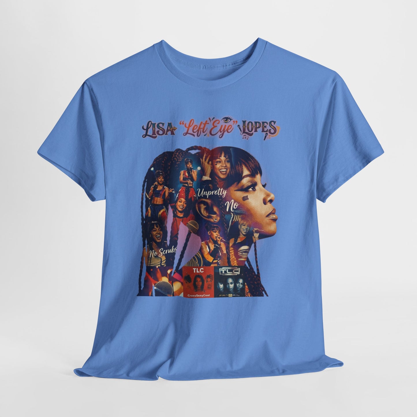 Lisa 'Left Eye' Lopes Tribute T-Shirt — Retro Collage Hip-Hop Tee