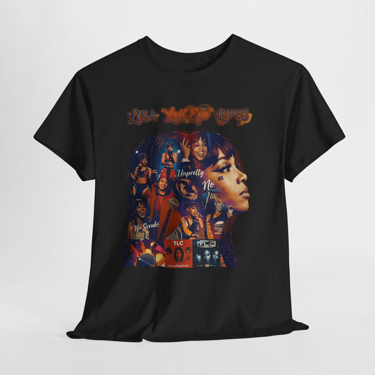 Lisa 'Left Eye' Lopes Tribute T-Shirt — Retro Collage Hip-Hop Tee