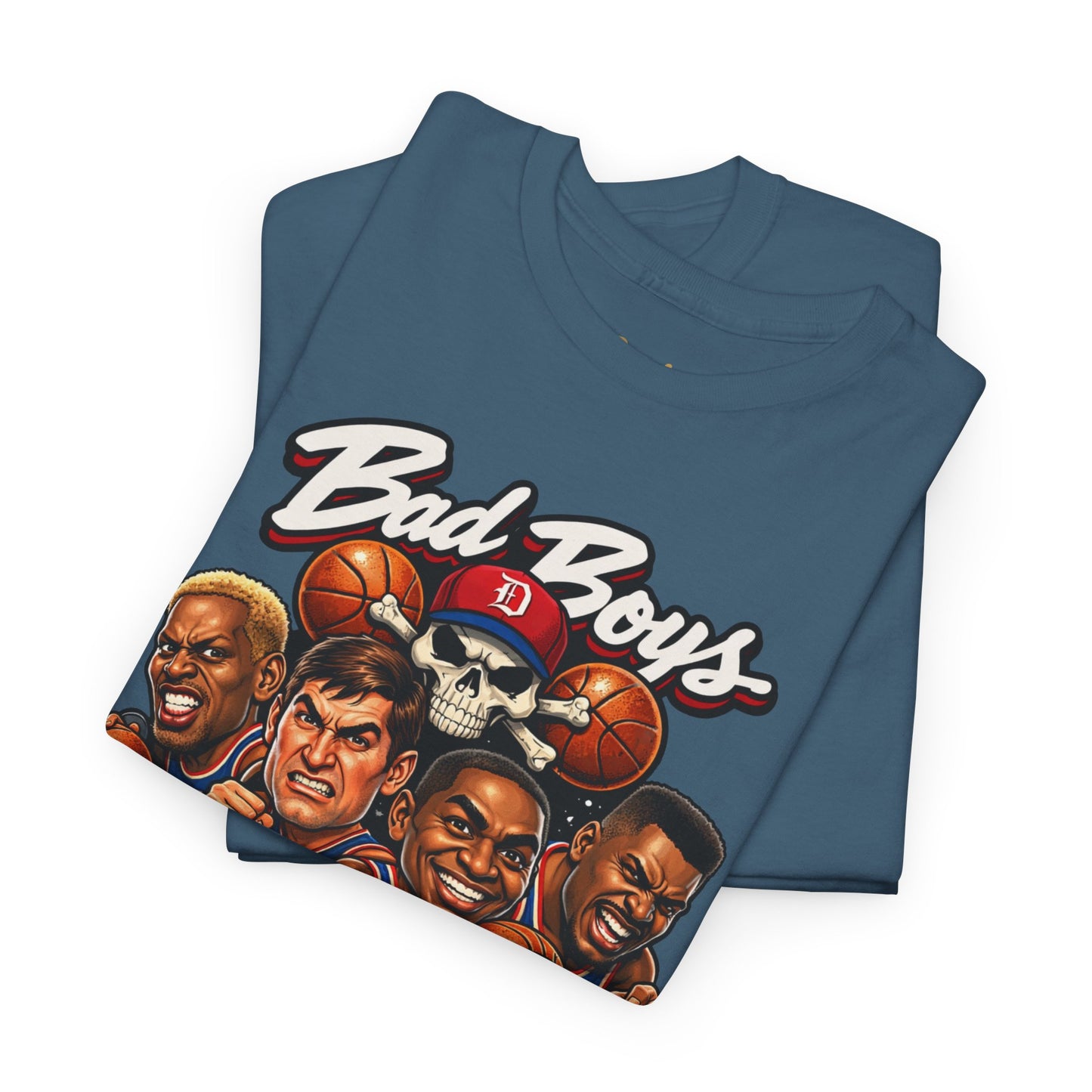 Detroit Pistons "Bad Boys" T-Shirt — Vintage Basketball Team Tee