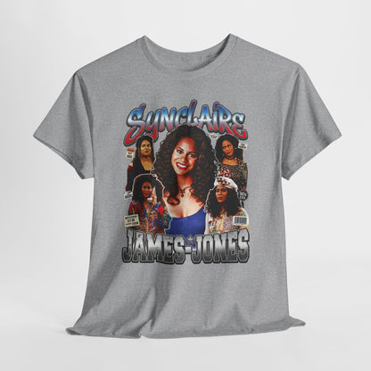 Retro Living Single Collage Tee — 'Sinclaire James-Jones' Graphic T-Shirt