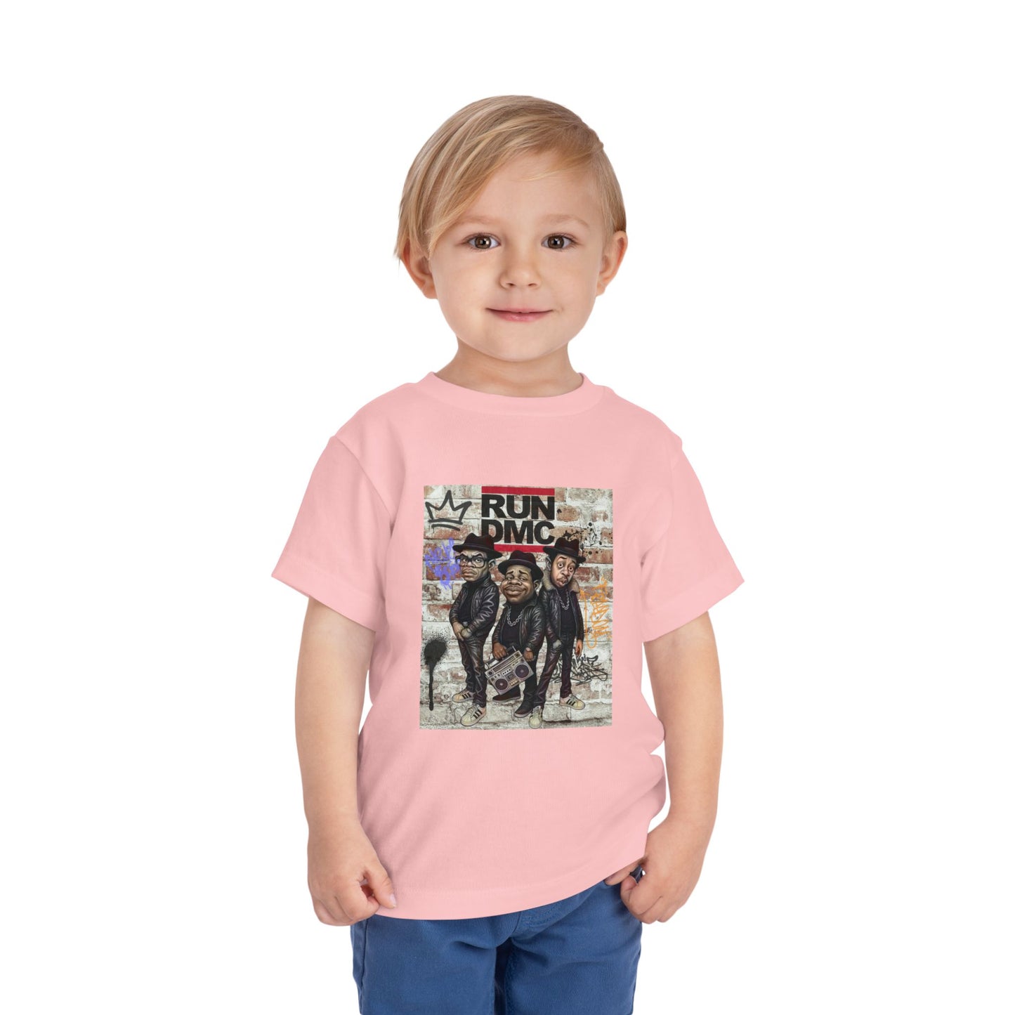 Toddler Short Sleeve Tee with Iconic Design, Hip-Hop Kids Shirt, Music Lover Gift, Birthday Outfit, Cool Toddler Apparel