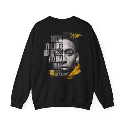 Raheem "Juice" Graphic Sweatshirt – 'Come On Y'all, You're Like Brothers' Portrait Crewneck