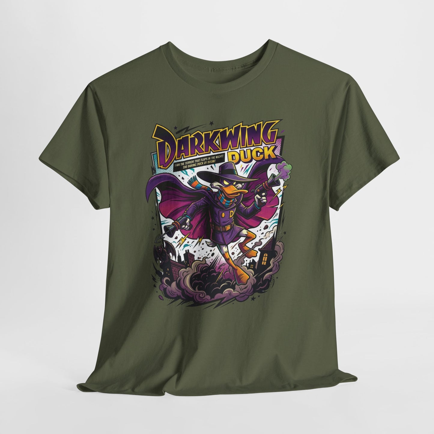 Darkwing Duck Graphic Tee — Retro Cartoon Superhero Shirt