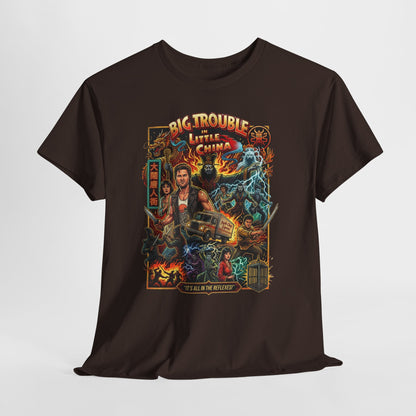 Big Trouble Little China Movie Poster T-Shirt — Retro 80s Action Graphic Tee
