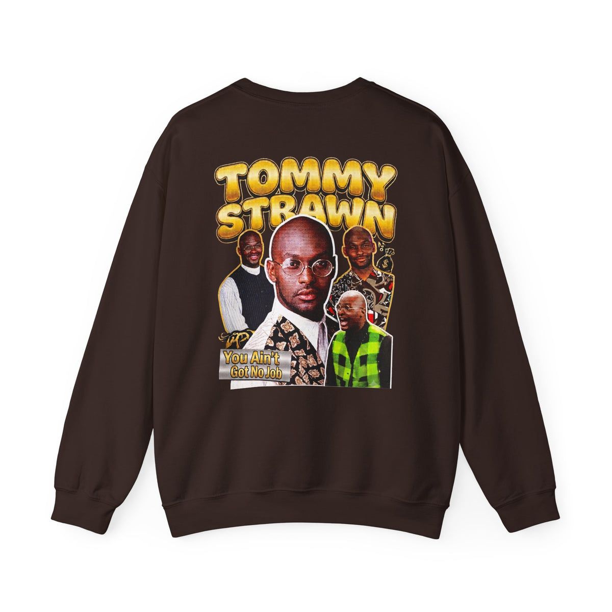 Martin Graphic Crewneck Sweatshirt — Vintage Retro Tommy Strawn Photo Collage