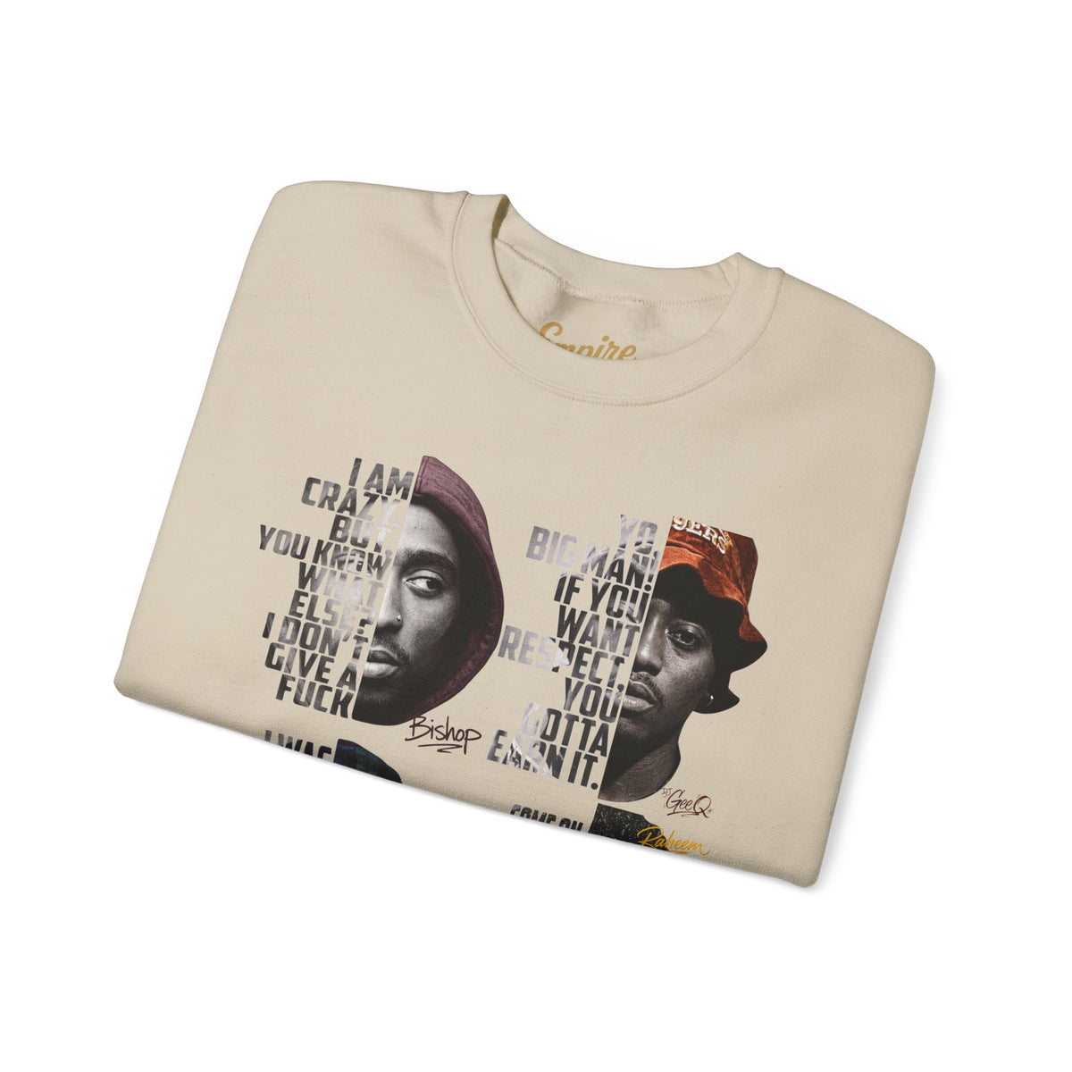 Wrecking Crew "Juice" Movie Legends Crewneck Sweatshirt — Collage Portraits & Lyrics