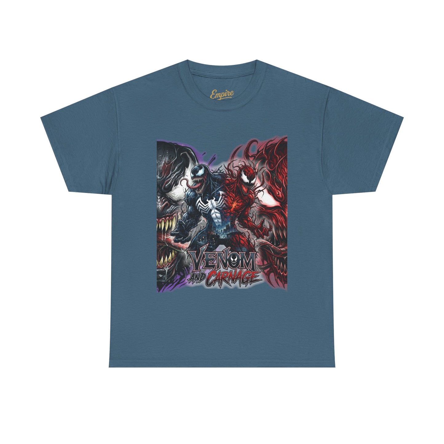 Venom vs Carnage Graphic Tee - Comic Movie Villains Shirt