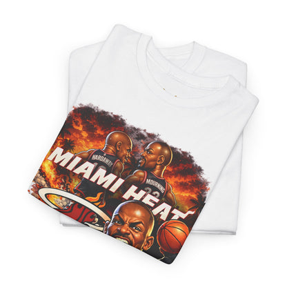Miami Heat Retro Players Graphic Tee — Vintage Basketball Fan Shirt