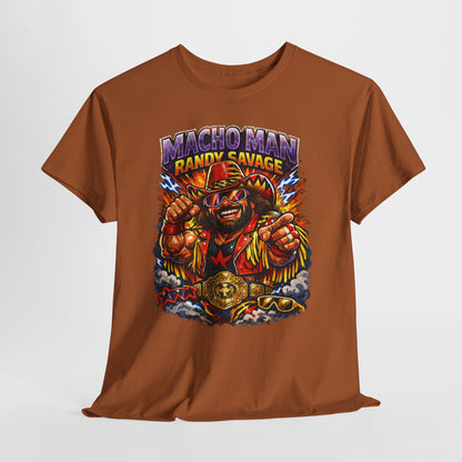 Retro Wrestling Graphic Tee — "Macho Man Randy Savage" Vintage Style