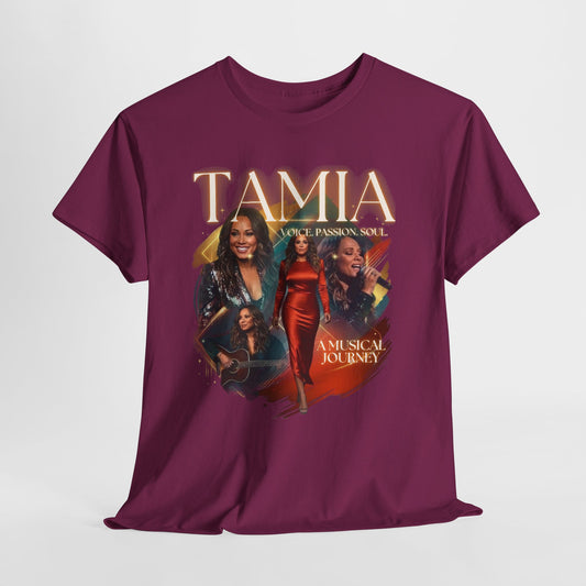 TAMIA Portrait Collage Tee — "More" Album Tribute Graphic T‑Shirt