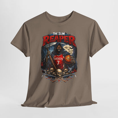 Grim Reaper Basketball Tee — "The Slim Reaper" Graphic T-Shirt