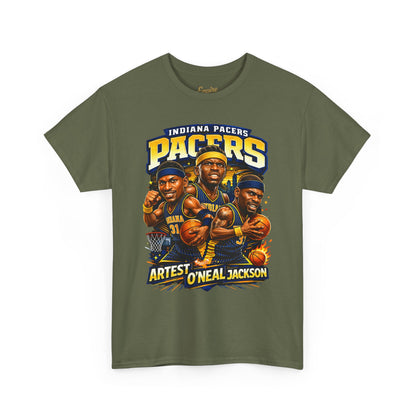 Indiana Pacers Vintage Players Graphic Tee — "Pacers" O'Neal & Jackson Tribute