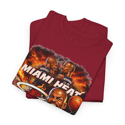 Miami Heat Retro Players Graphic Tee — Vintage Basketball Fan Shirt