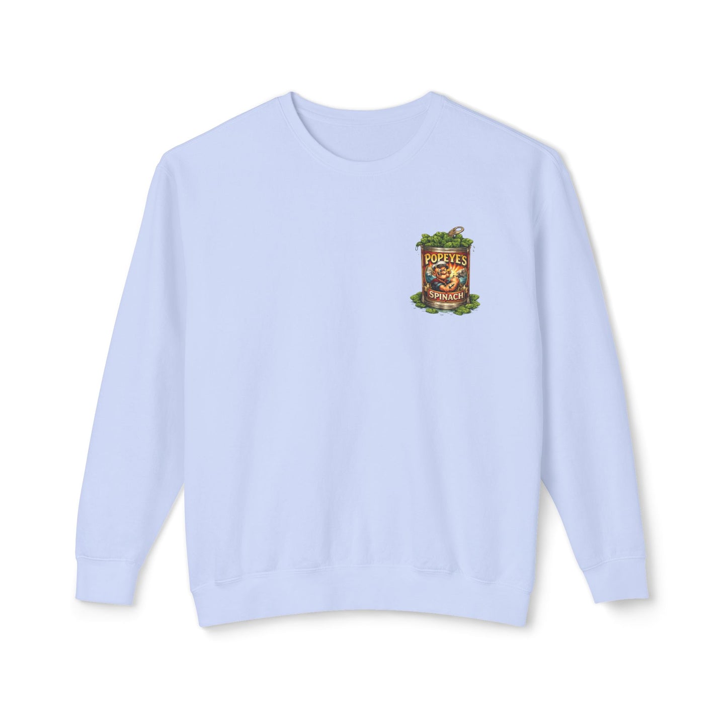 Popeye Graphic Crewneck Sweatshirt — "I Yam What I Yam" Vintage Sailor Tee