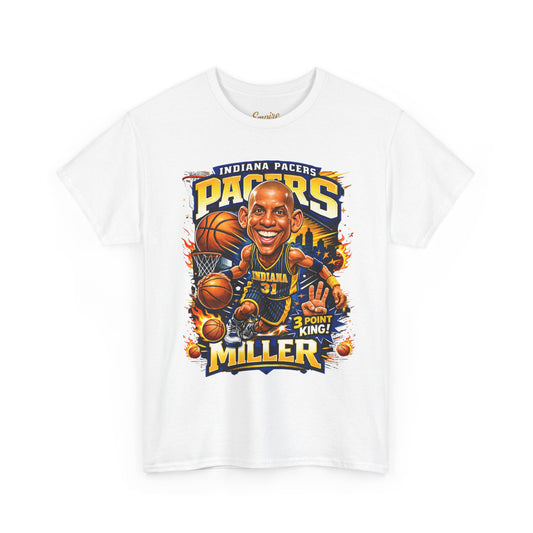 Pacers Miller 3-Point King Basketball T-Shirt