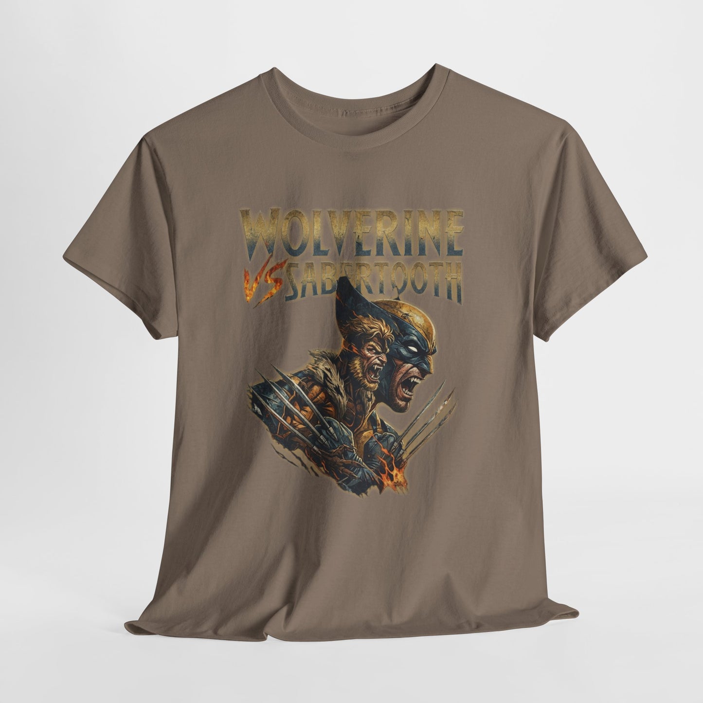 Wolverine vs Sabretooth Tee — Vintage Comic Battle Graphic T-Shirt