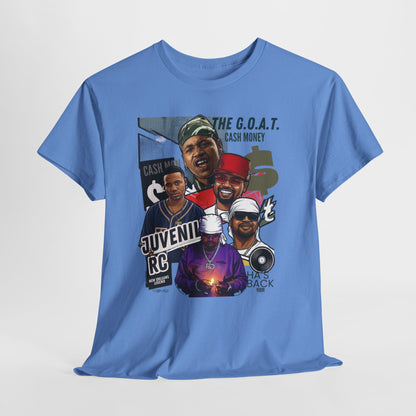 Juvenile Hip Hop Legends Collage Tee — "The G.O.A.T." Graphic Shirt