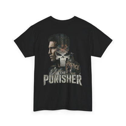 Punisher Graphic Tee — Skull Logo Front & The Punisher Portrait Back