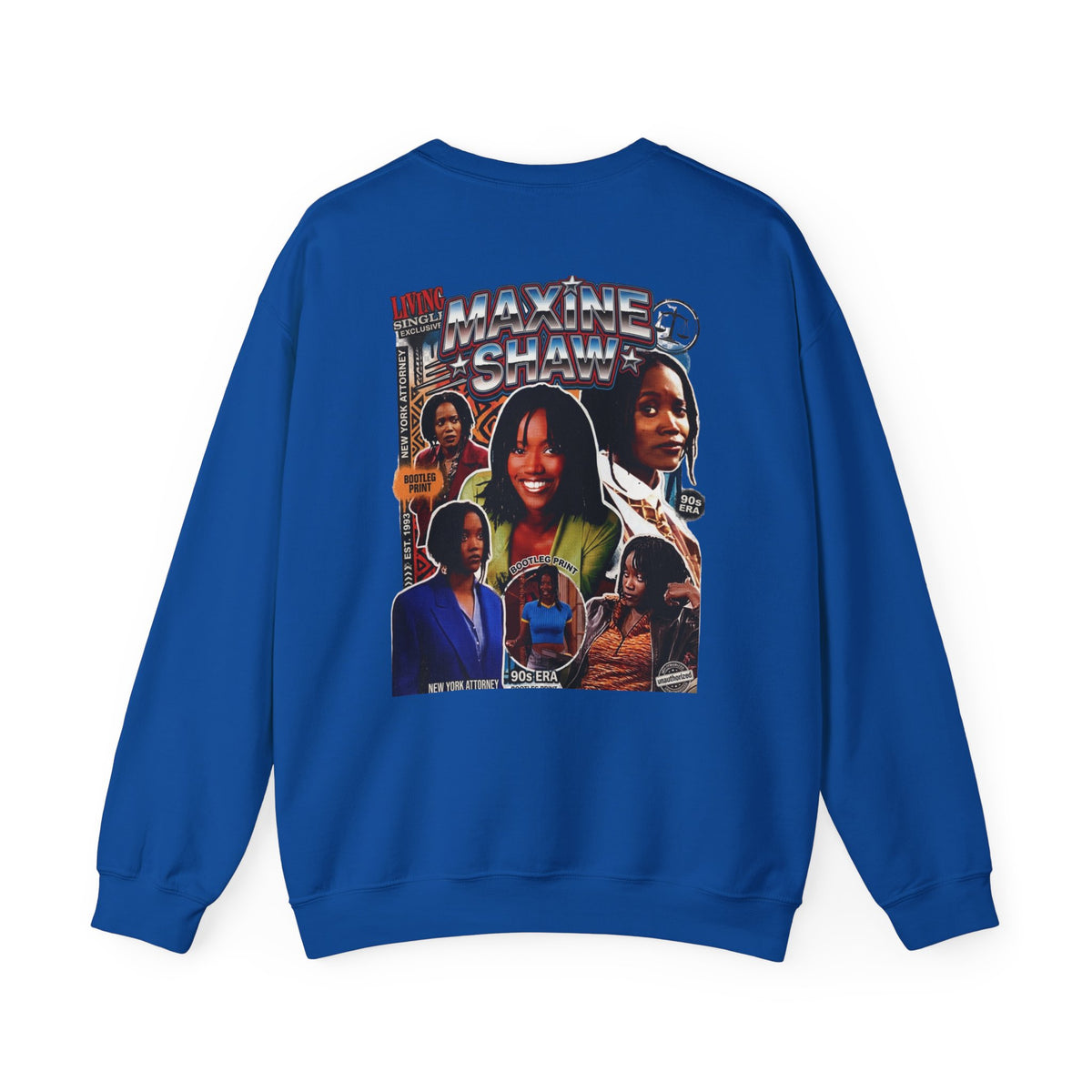 Maxine Shaw 'LIVING Single' Retro TV Sitcom Graphic Crewneck Sweatshirt