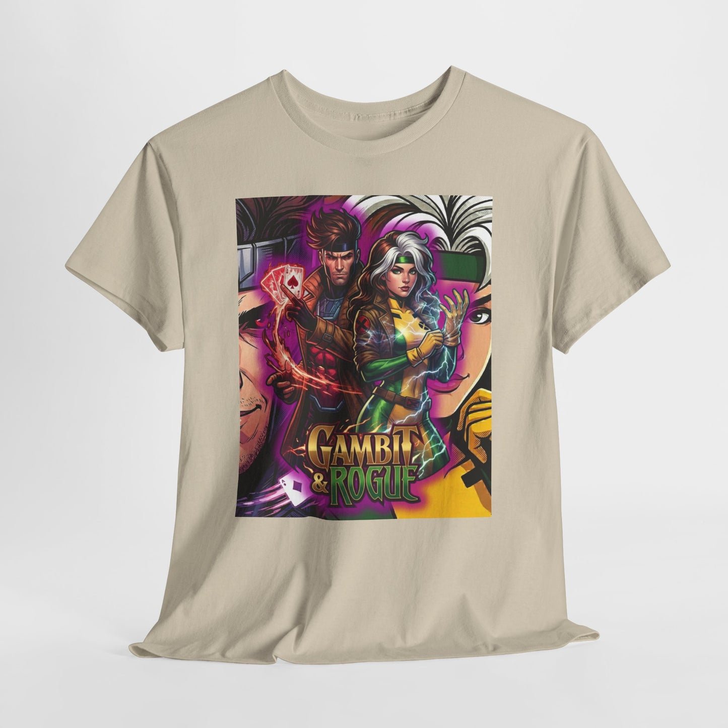 Gambit & Rogue Comic Art T-Shirt