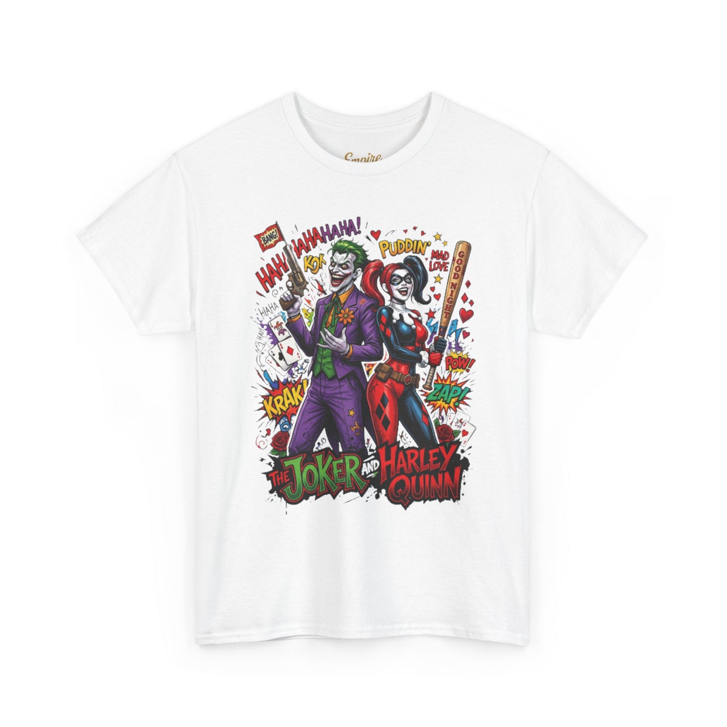 Graphic Tee — Joker & Harley Comic Art T-Shirt