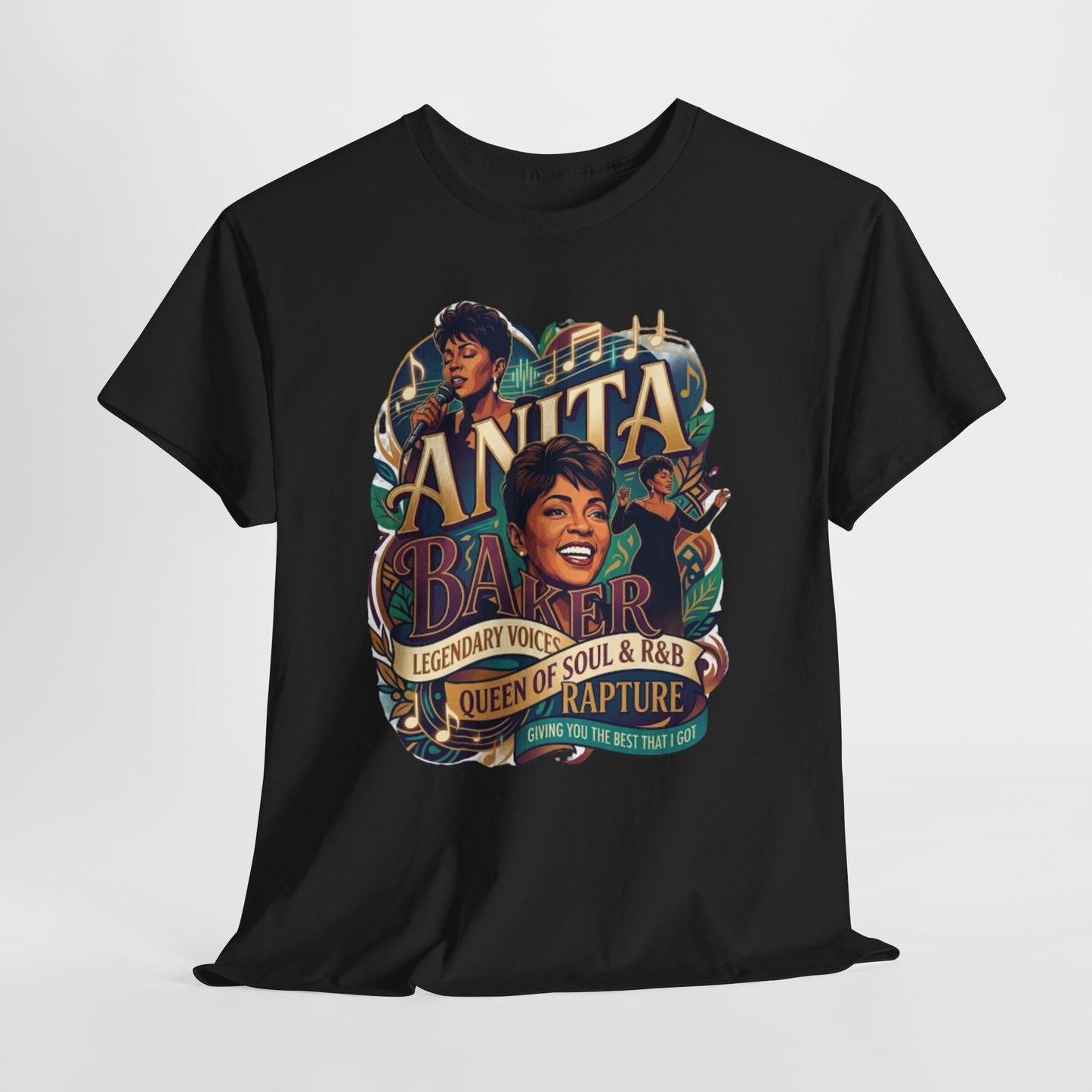 Anita Baker Tribute T-Shirt — Queen of Soul & R&B Vintage Portrait Tee