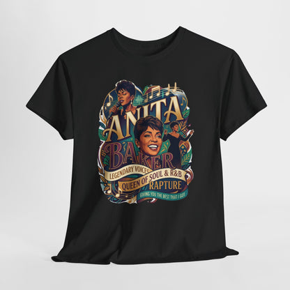 Anita Baker Tribute T-Shirt — Queen of Soul & R&B Vintage Portrait Tee