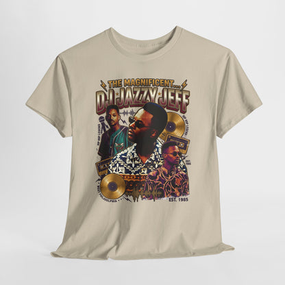 DJ Jazzy Jeff Tribute Tee — "The Magnificent DJ Jazzy Jeff" Retro Hip-Hop Graphic Shirt