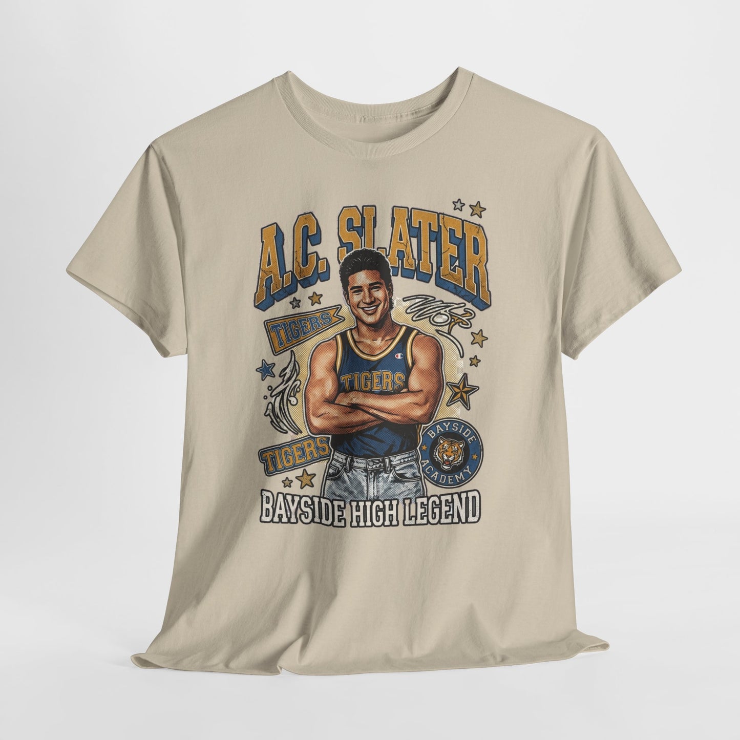 AC Slater Bayside High Legend Tee — Saved by the Bell Retro Football Shirt