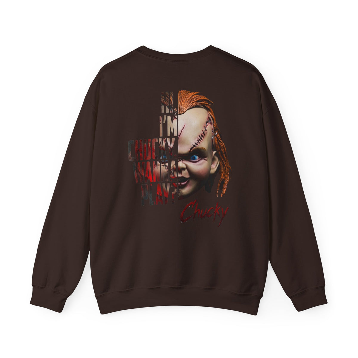 Chucky Horror Movie Graphic Crewneck Sweatshirt