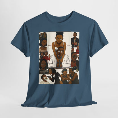 "A Thin Line" Unisex Heavy Cotton Tee - Artistic Tribute Design