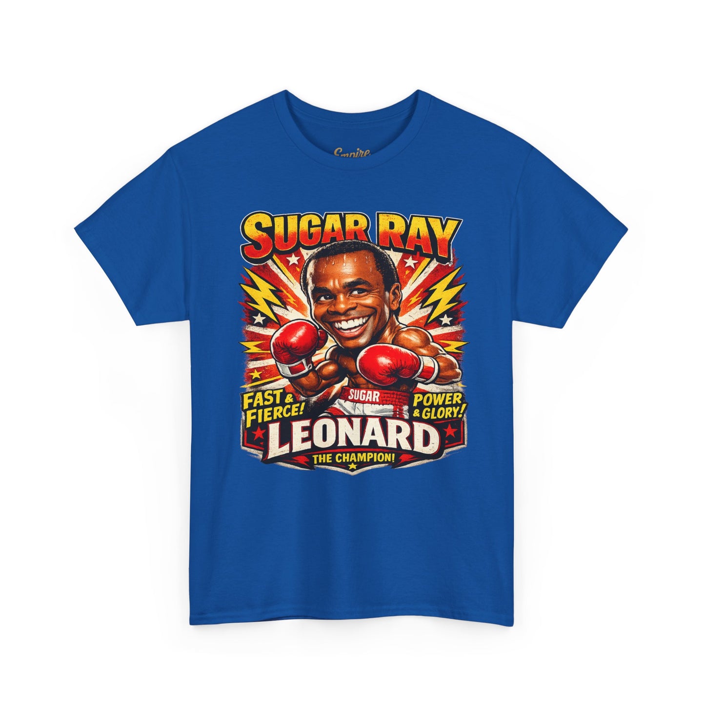 Vintage Boxing Champion Tee – “Sugar Ray Leonard” Graphic Shirt