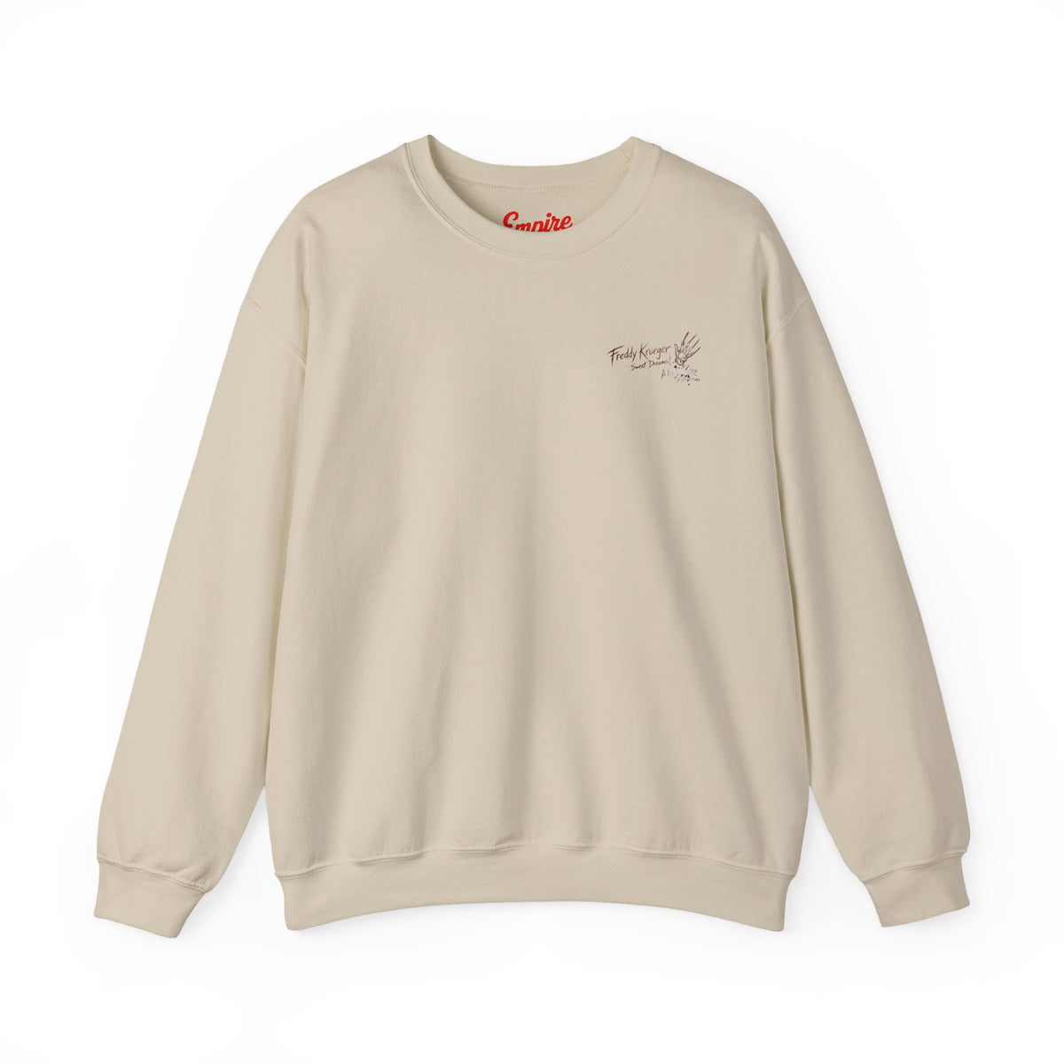 Freddy Krueger Crewneck Sweatshirt – "One, Two... Freddy's Coming For You" Horror Pullover