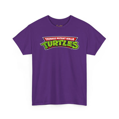 Teenage Mutant Ninja Turtles Graphic Tee — Retro TMNT Logo & Group Back Print