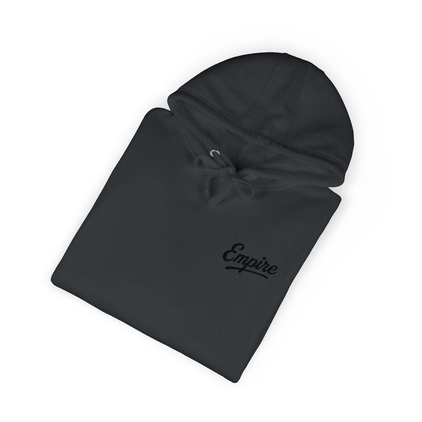 Empire Signature Embroidered Hoodie — Minimal Fleece with Black 'Empire' Logo
